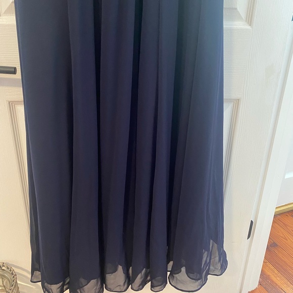 Navy Blue Formal Evening Dress Gown - Picture 8 of 16